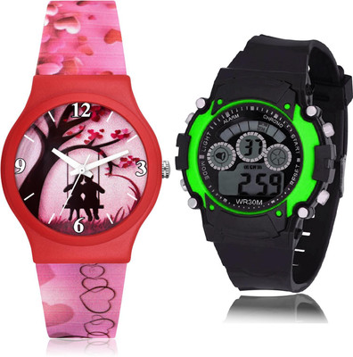 TIMOXIDE CM708-B3 Analog-Digital Watch  - For Girls
