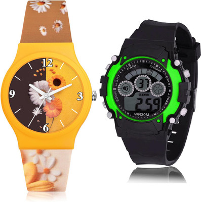 TIMETRANSELEVATE CM713-B3 Analog-Digital Watch  - For Girls