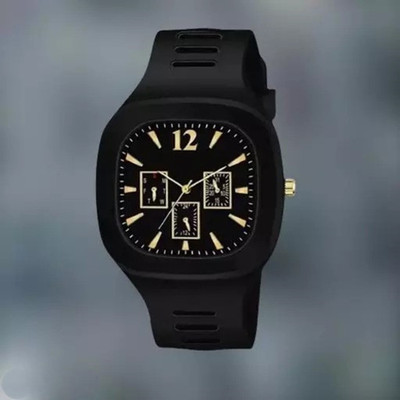 Om Collection MODERN DURABLE MENS WATCH SILICONE SQUARE WATCH Analog Watch  - For Boys & Girls