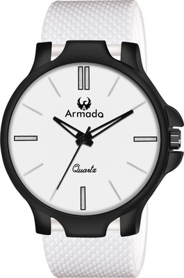 ARMADO 1523-WHITE,BLACK New silicon watch collection and stylish analog watch for men Analog Watch  - For Boys