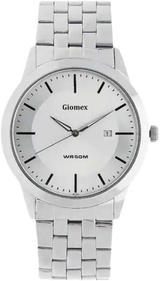 Giomex 1584SM03_1 Date Chain Giomex-Silver-1584SM03_1 Date Chain Classy Analog Watch  - For Men