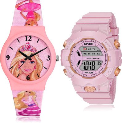 TIMETRANSELEVATE CM722-DG36 Analog-Digital Watch  - For Girls