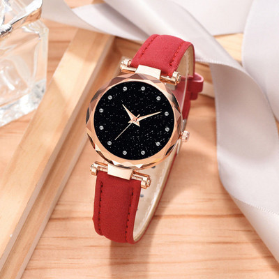 Alkhwatches Red Diamond Cosmic Grace Analog Watch  - For Girls