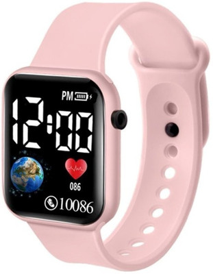 KIDS SPORT WATCH LUMINOUS PRECISE SILICONE LED DIGITAL Digital Watch - For Men