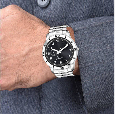 Dummy Chronograph Dial | Stainless Steel Chain Strap| Water Resistant | Analog Watch - For Men