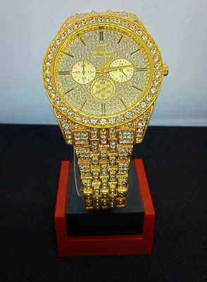 house of common PREMUIM DIAMOND ANALOG WATCH PREMIUM GOLD WATCH Analog Watch  - For Men & Women