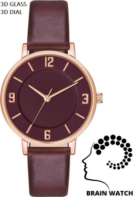 BRAIN NEW 3D DIAL ADN GLASSES LOOK FANCY AND FORMAL HIGH TRENDING WATCH Analog Watch  - For Women