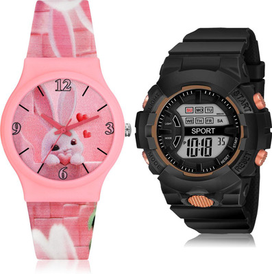 TIMOXIDE CM717-DG33 Analog-Digital Watch  - For Girls