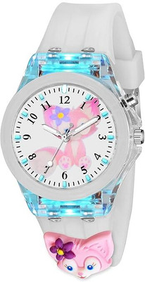 Quano 3D Cartoon Kids Analog Watch with LED Luminous 7 Multicolour Glowing Disco Light 3D Cartoon Kids Analog Watch with LED Luminous 7 Multicolour Glowing Disco Light Analog Watch  - For Boys & Girls