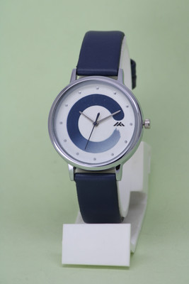 ROSEVILLA Unique Design Dial Silver Round Case Attractive Leather Strap Unique Design Dial Silver Round Case Attractive Leather Strap Analog Watch  - For Girls
