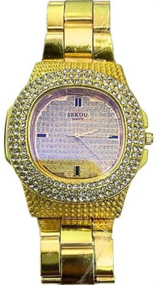 BST Stylish Pearls Attached Analogue Chain Watch for men and women Analog watch Analog Watch  - For Men & Women