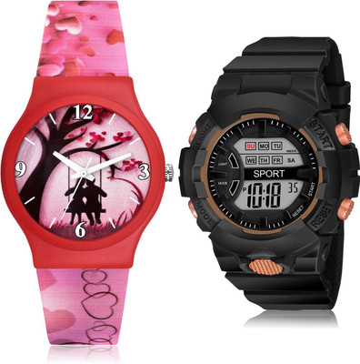 TIMOXIDE CM708-DG33 Analog-Digital Watch  - For Girls