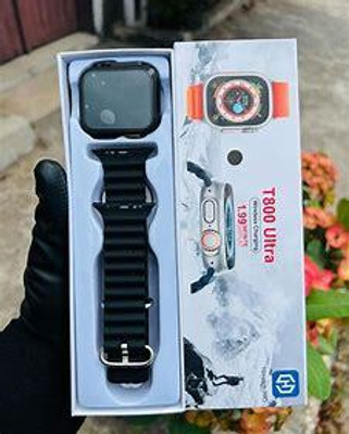 Veu T800 ULTRA SMARTWATCH ORANGE FX-15 Smartwatch(Sky Blue Strap, Free Size)