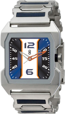 DIGITRACK DG1471SM03 Square, Party Silver Dial, Stainless Ti Steel Chain tan Analog Watch  - For Men