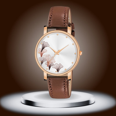 Scarter Stylish White Dial Women's Analog Watch  - For Girls