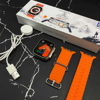 Yash Enterprises T800 Ultra Smart Watch 1.9” (48 mm) Display Bluetooth Calling HD Smartwatch(Orange Strap, Free Size)