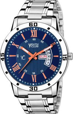 YOUTH CLUB New Day and Date Display Blue Dial Analog Analog Watch  - For Boys