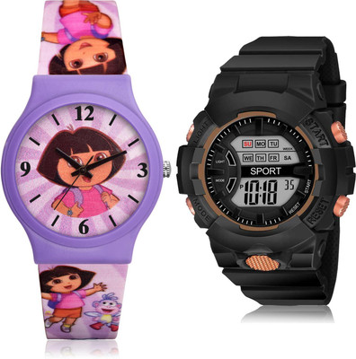 TIMETRANSELEVATE CM719-DG33 Analog-Digital Watch  - For Girls