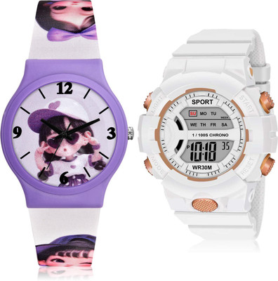 DMAGNATON CM705-DG37 Analog-Digital Watch  - For Girls