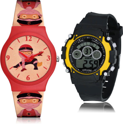 TIMETRANSELEVATE CM720-B6 Analog-Digital Watch  - For Boys