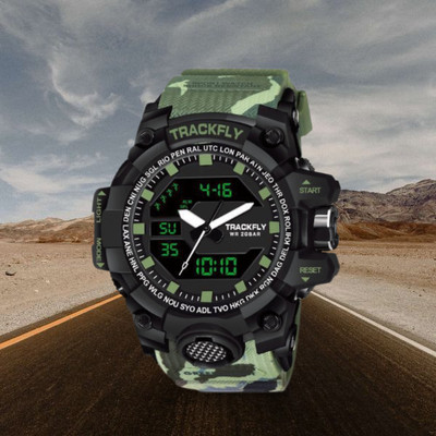 BARASTI 1005_ARMY_BELT_GREEN_J1 Analog-Digital Watch  - For Men