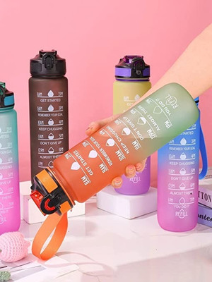 MODERNEHUB waterbottle1 1000 ml Water Bottle(Set of 1, Multicolor)
