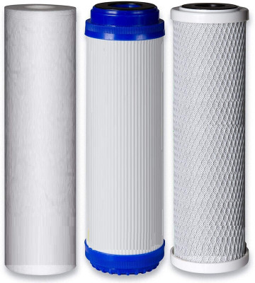 Prayox (10 Inch) GAC, CTO, Spun Filters Reverse Osmosis(RO) for 15LPH &25LPH RO Solid Filter Cartridge(0.5, Pack of 3)