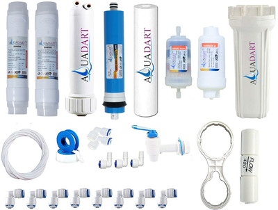 AquaDart Complete Ro Service Filter Kit Of 80 GPD Suitable for Water Purifier Solid Filter Cartridge(0.5, Pack of 25)