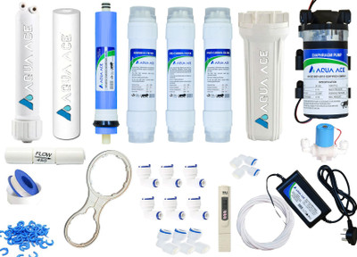 Aqua Ace Complete Ro Service kit Of 80 GPD Membrane Solid Filter Cartridge(00.1, Pack of 27)