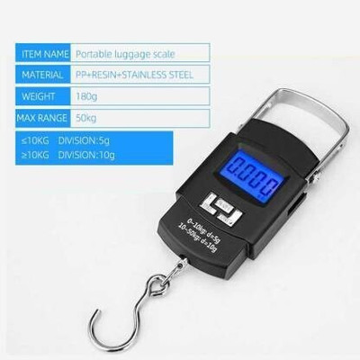TodayAndCo 50 Kg Weighing Scale with big size electric kata with metal hook Weighing Scale(Black)