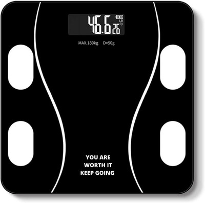 HNESS BLACK SCALE Weighing Scale(Black)