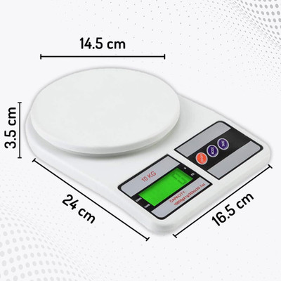 xwipe Weight Machine 10kg Scale Digital For Shop vajan kata sabzi jewellery scale Weighing Scale(White)