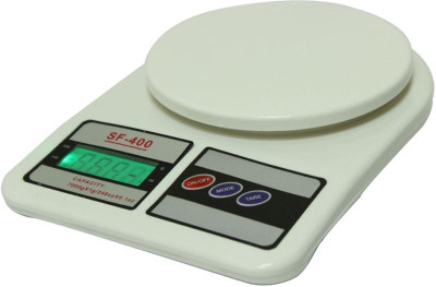 Fulkiza 10kg Electronic Digital Kitchen Weighing Scale SF409 Weighing Scale(White)
