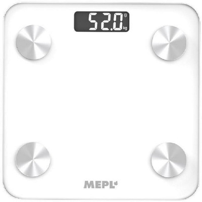 MEPL Smart Scale with BMI, Bone Density, and Advanced Health Tracking Features. Weighing Scale(White 1)