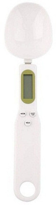 ELITEHOME Digital Weighing Spoon Scale with LCD Display for Kitchen, Floor Weighing Scale(White)