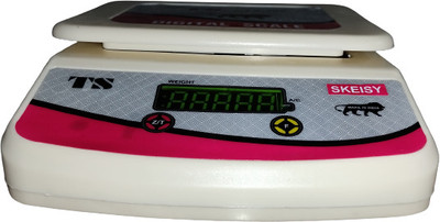 Skeisy ts-600,30kg,1gm Double Display High Quality Weight Machine With Power Adapter Weighing Scale(off white)