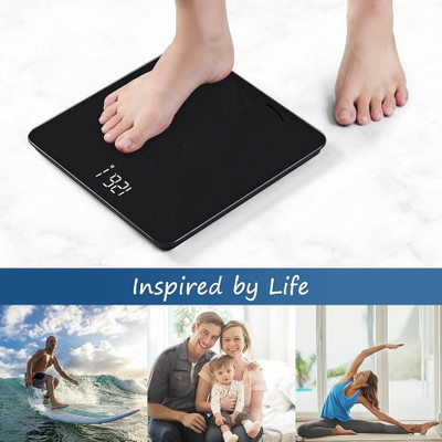 ABHIGAMYAH LCD DISPLAY WEIGHT MACHIN PACK OF1 Weighing Scale(balck)