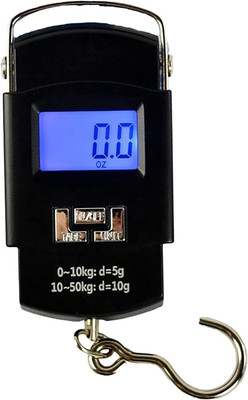 Mid Light Portable 50Kg Hanging Digital Luggage Weight Machine M174 Weighing Scale(Black)