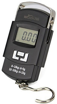 SBTs 50kg Digital Kitchen Weighing Scale/Luggage Hanging Weight Scale Weighing Scale(Black)