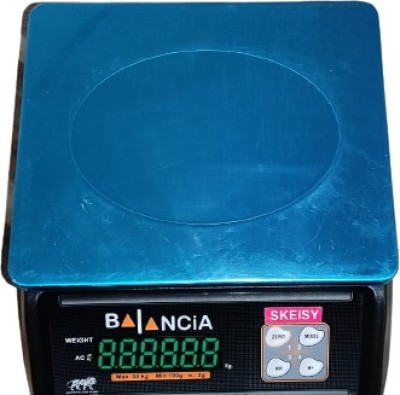 Skeisy steel bal Weight Machin up to 30kg with 1gm with adaptor Weighing Scale Weighing Scale(Black, STEEL)