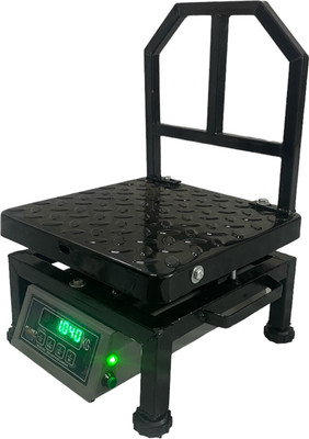 monet international 100 KG MS/IRON 12*12INCH/300*300MM PORTABLEWEIGHING MACHINE Weighing Scale(Black)