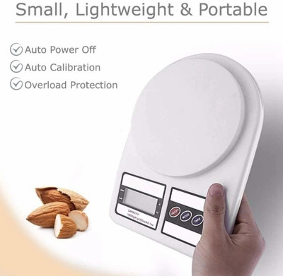 Srinath Electronic Weight Machine With Digital LCD Display Mini Weighting Scale 10kg Weighing Scale(White)