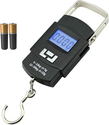 SBTs MZRMR-Weighing Scale Digital Portable Hook Type 50kg,luggage weight machine Weighing Scale(Black)
