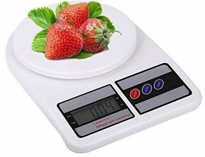 SELMEZ Electronic Digital 1Gram-10 Kg Weight Scale Lcd Kitchen Weight Scale Machine Weighing Scale(White)