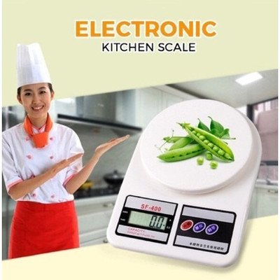 Trendy styler Weight Measure Spices Vegetable Liquids- SF-400 Weighing Scale(White)