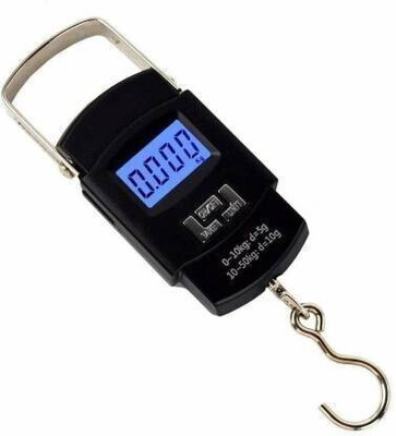 SBTs 50 kg Hook Type Digital Led Screen Portable Luggage Weighing Scale Weighing Scale(Black)