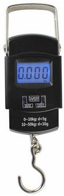 SBTs Weighing Scale 50kg with LCD Display and Handheld Hook Weighing Scale(Black)