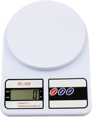 xwipe Electronic Digital 1Gm-10 Kg Weight Scale Lcd Kitchen Weighing Scale(White)