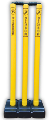 VICTOO Heavy Quality Plastic wicket-183(Yellow, Black)