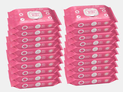 Mother Desire Baby Wipes 72 Sheets Per Pack of 20/with Lid (1440 Wipes)(20 Wipes)